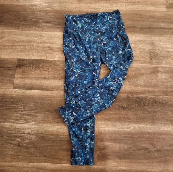 💙 Laundry by Shelli Segal blue leggings blossom - Picture 6 of 13